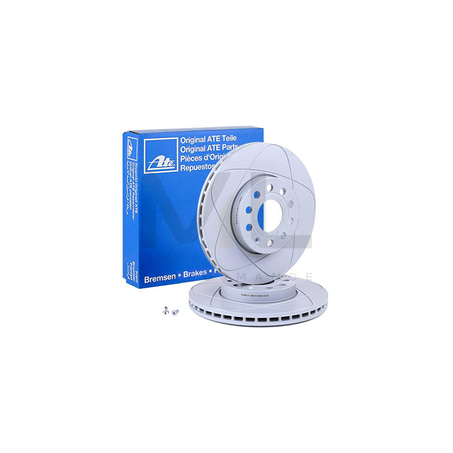ATE PowerDisc 24.0325-0145.1 Brake Disc Vented, Coated, High-carbon, with bolts/screws - 1 piece
