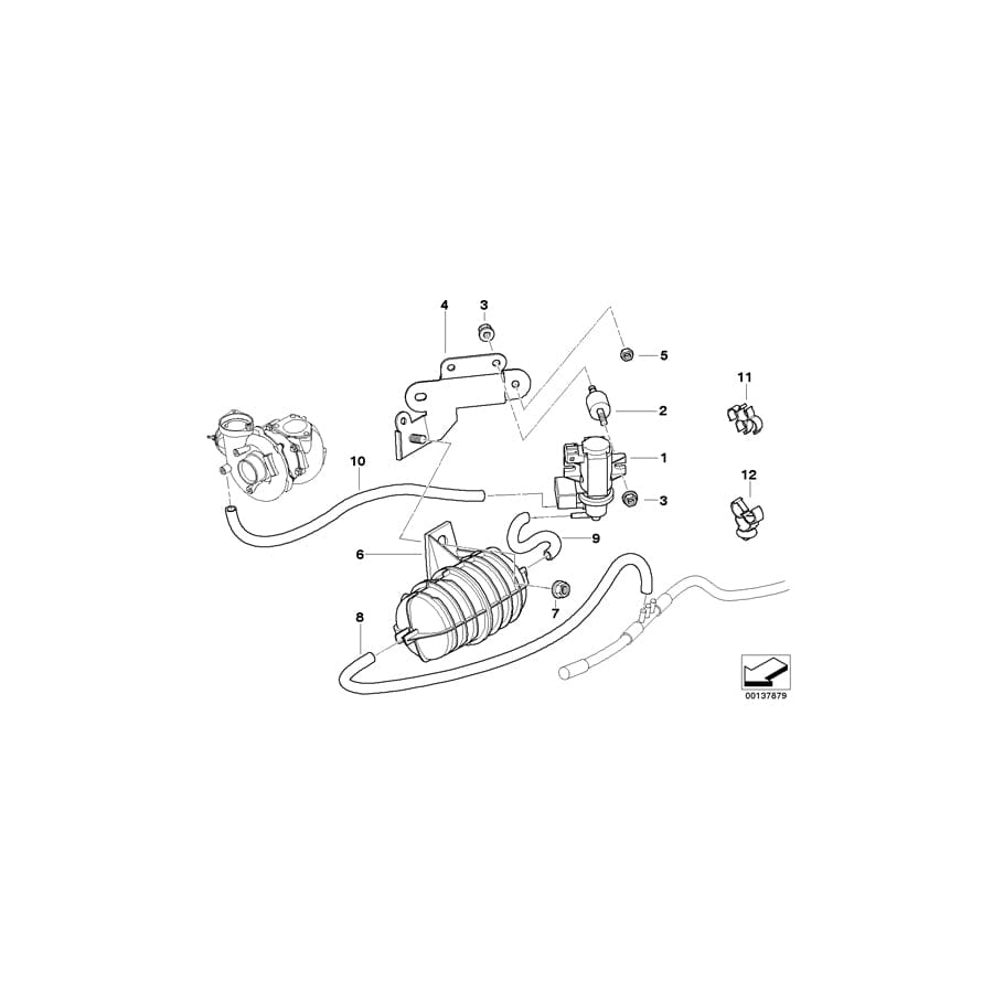Genuine BMW 11653401561 E83 E83 Holder (Inc. X3 2.0d & X3 3.0d)