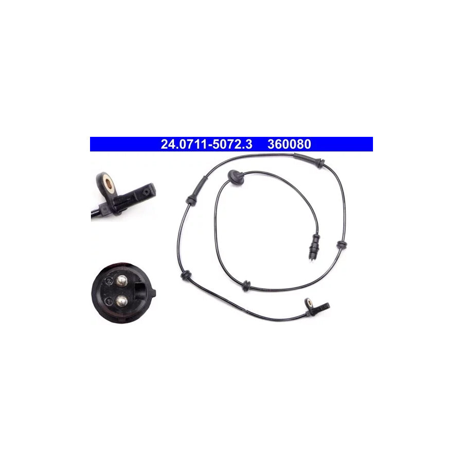 ATE 24.0711-5072.3 Abs Sensor for Fiat Doblo