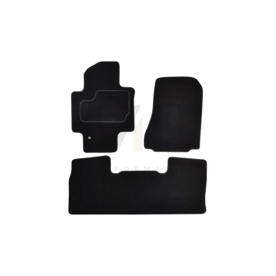 MAMMOOTH Tailored A041 NIS176 PRM 01 Floor mat set for NISSAN NV200 Box Body / Estate (M20) Textile, Front and Rear, Quantity: 3, Black