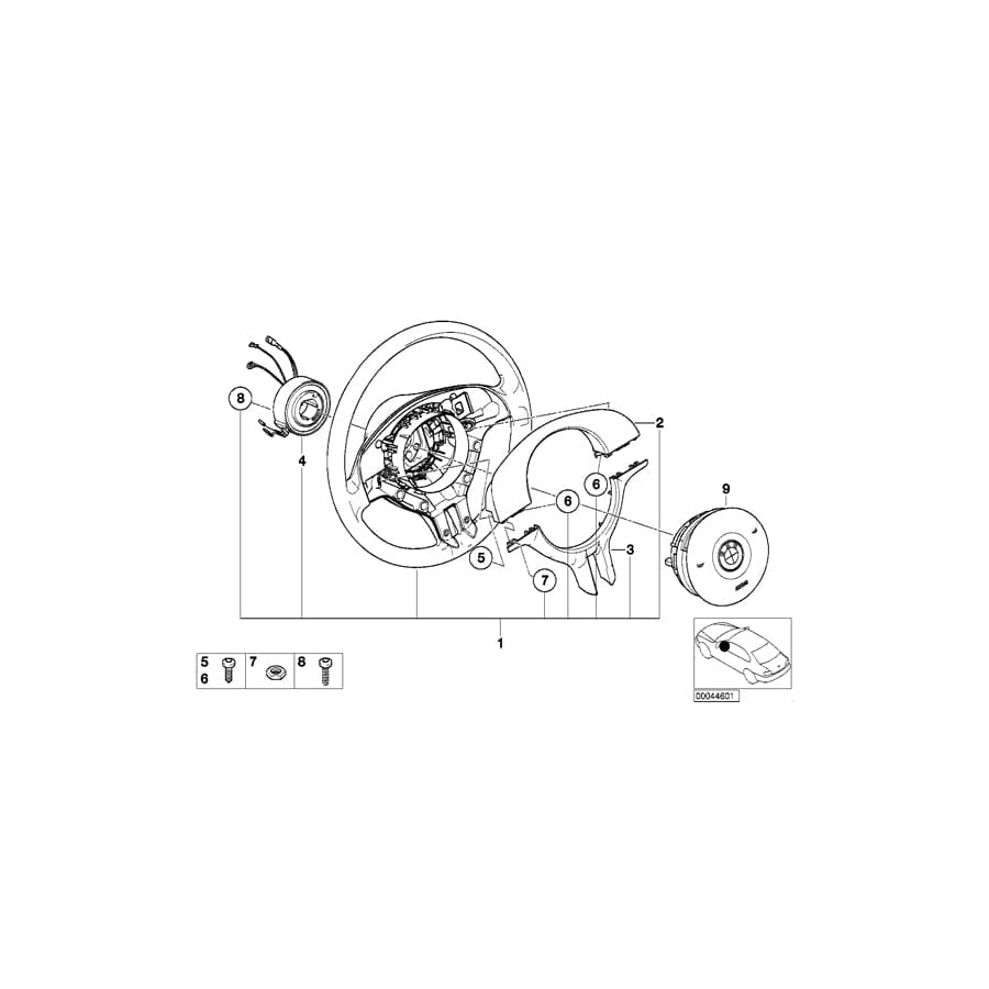 Genuine BMW 32306756516 E36 Cover TOPASBLAU (Inc. Z3)