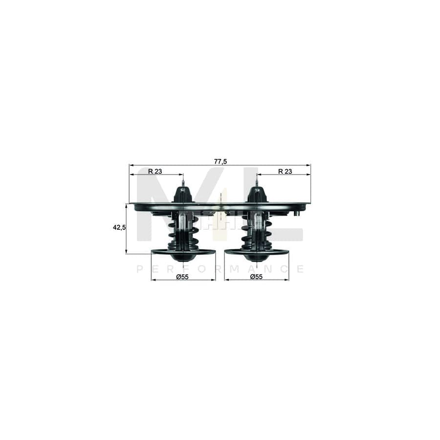 MAHLE ORIGINAL TX 58 83 Engine thermostat Opening Temperature: 83��C, without gasket / seal | ML Performance Car Parts