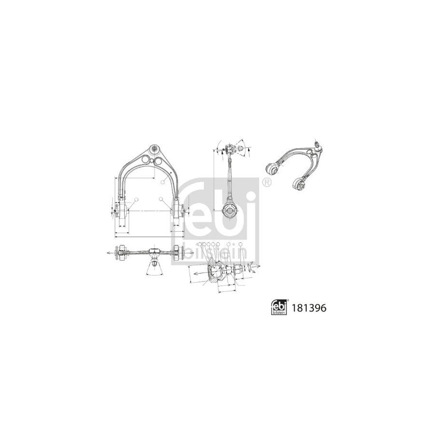 Febi Bilstein 181396 Suspension Arm For Chrysler 300