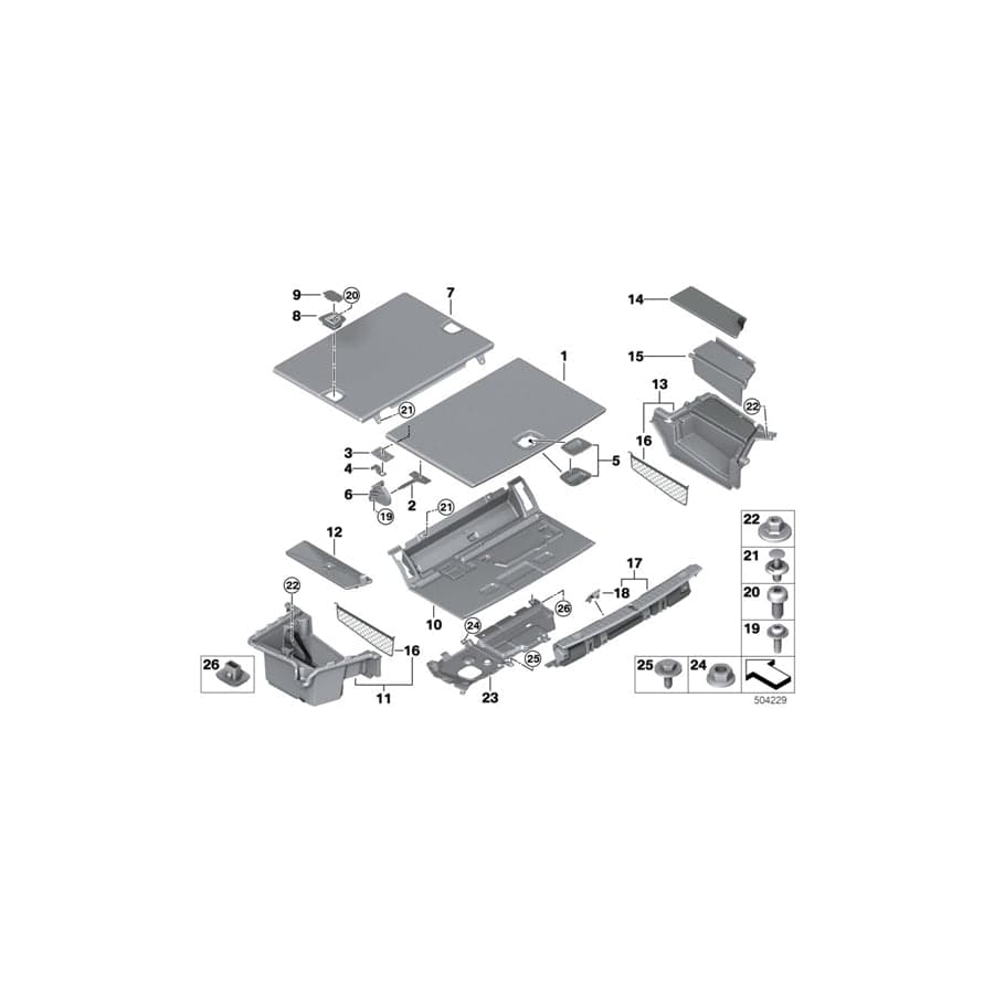 Genuine BMW 51477384921 G11 G12 Floor Carpet, Luggage Compartment (Inc. 745eX, 745e & 740e)