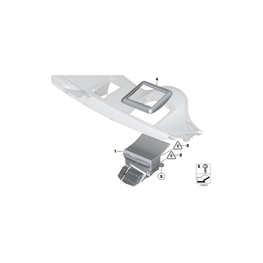 Genuine BMW 62306815501 F12 F13 Head-Up Display Left hand drive (Inc. 640iX, 650iX 4.4 & Alpina B6)