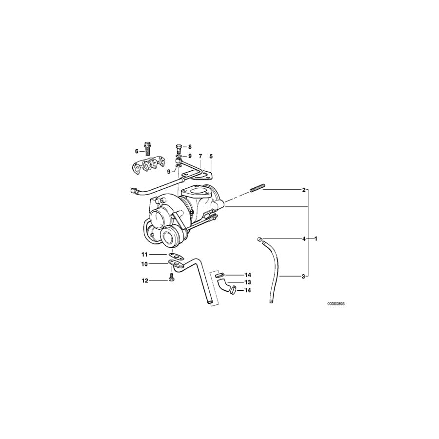 Genuine BMW 11652245836 E36 E34 Hose Clamp (Inc. 318tds, 525tds & 525td)
