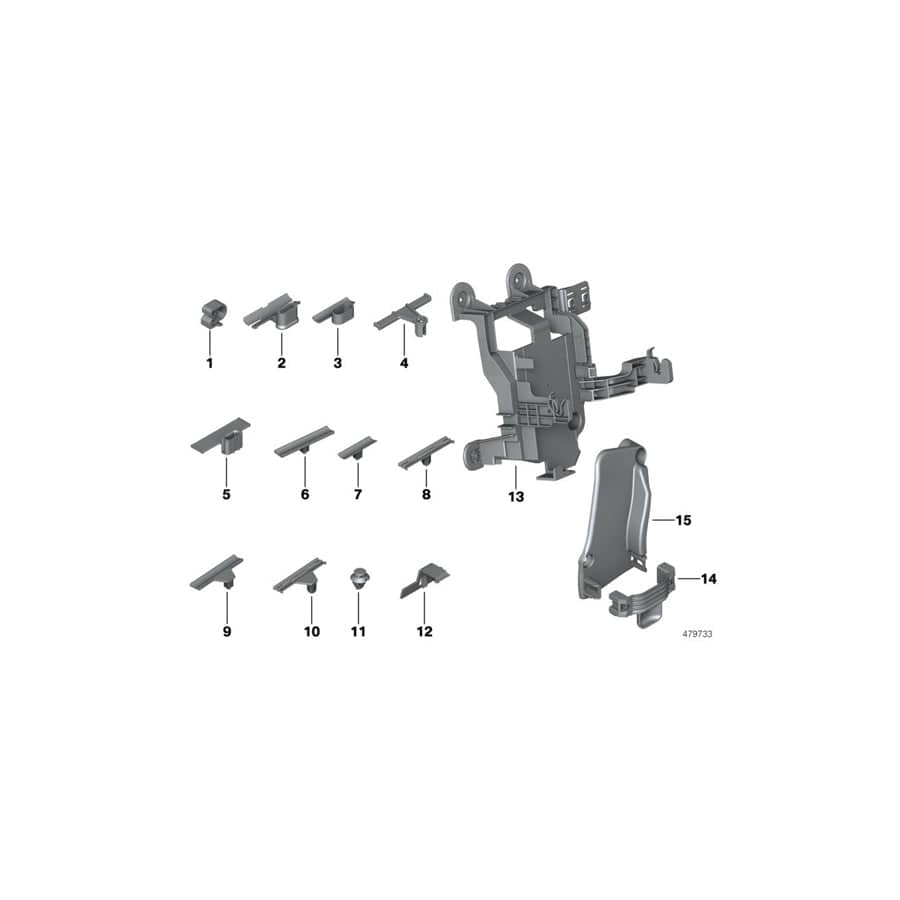 Genuine BMW 61129362252 Cover For Wiring Duct (Inc. i3 94Ah, i3s 94Ah Rex & i3 120Ah)
