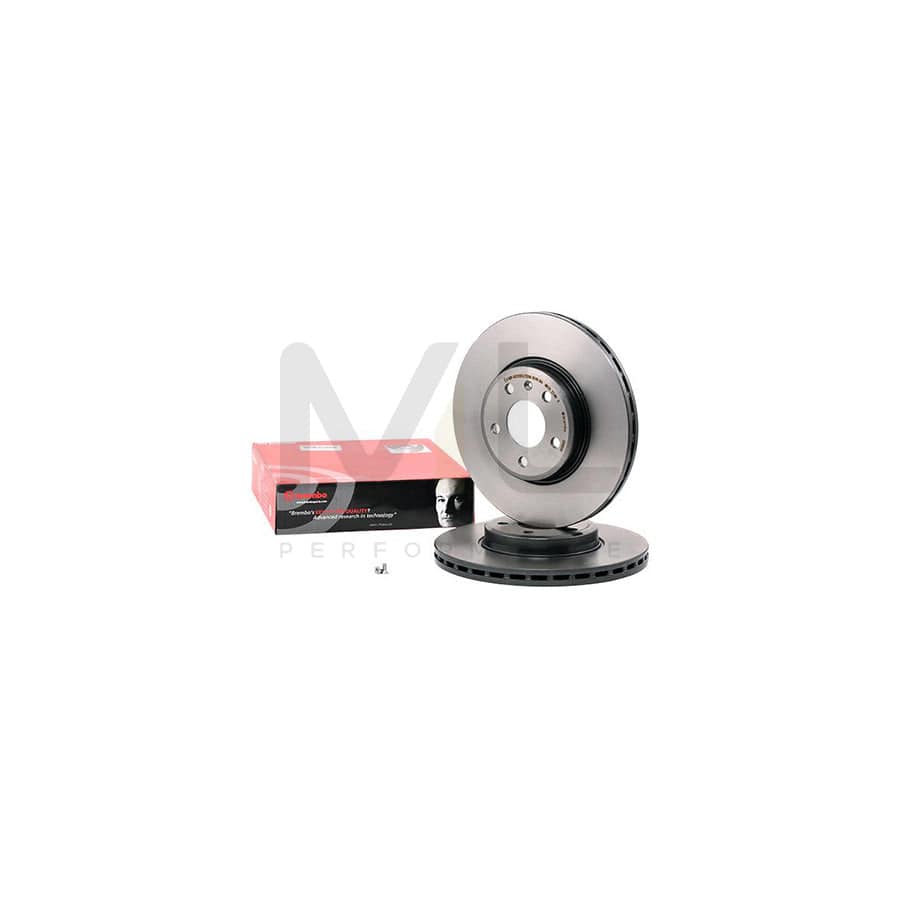 BREMBO COATED DISC LINE 09.A820.11 Brake Disc Internally Vented, Coated, High-carbon, with bolts/screws - 1 piece