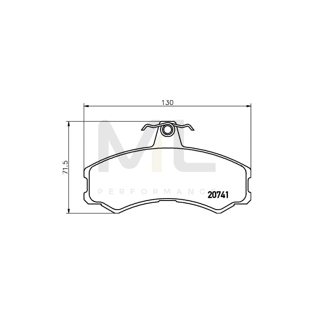 Hella 8DB 355 013-441 Brake Pad Set Not Prepared For Wear Indicator, With Brake Caliper Screws | ML Performance Car Parts