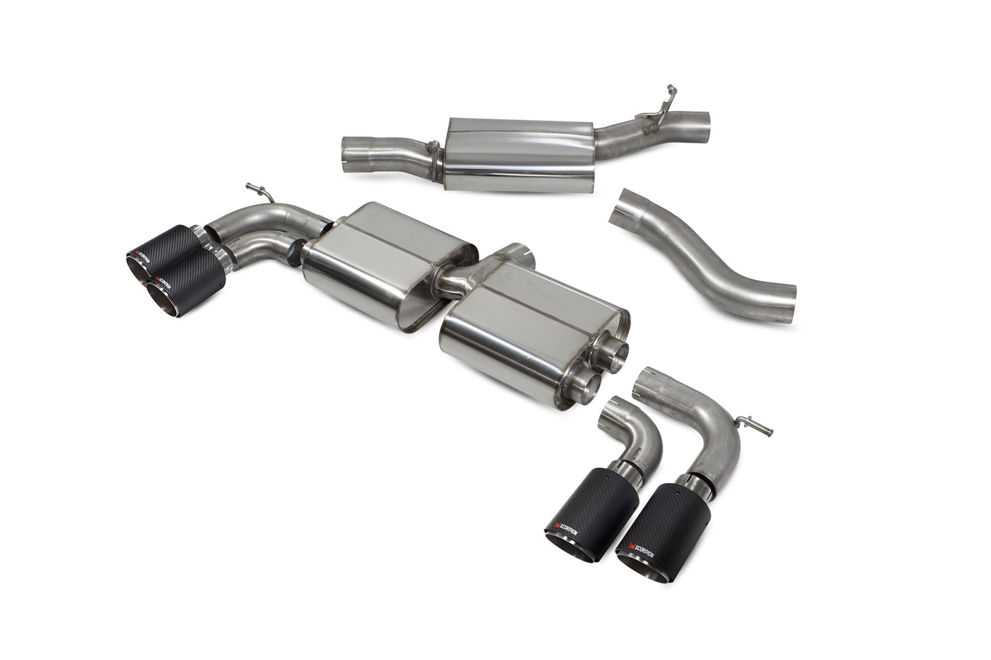 Scorpion SVW055CF VW Golf R MK7.5 Resonated Cat/Gpf Back System | ML Performance UK UK