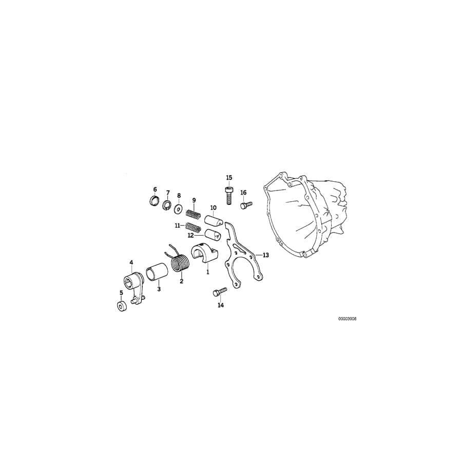 Genuine BMW 23111228330 E39 E36 Support Plate (Inc. 116i, Z3 2.0 & 323Ci)