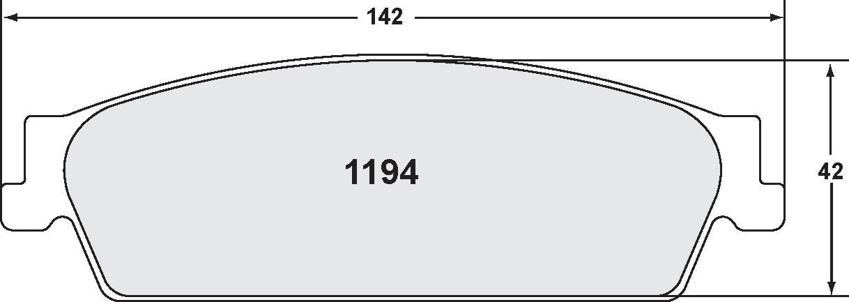 PFC 1194.20 194 CARBON METALLIC BRAKE PAD SET