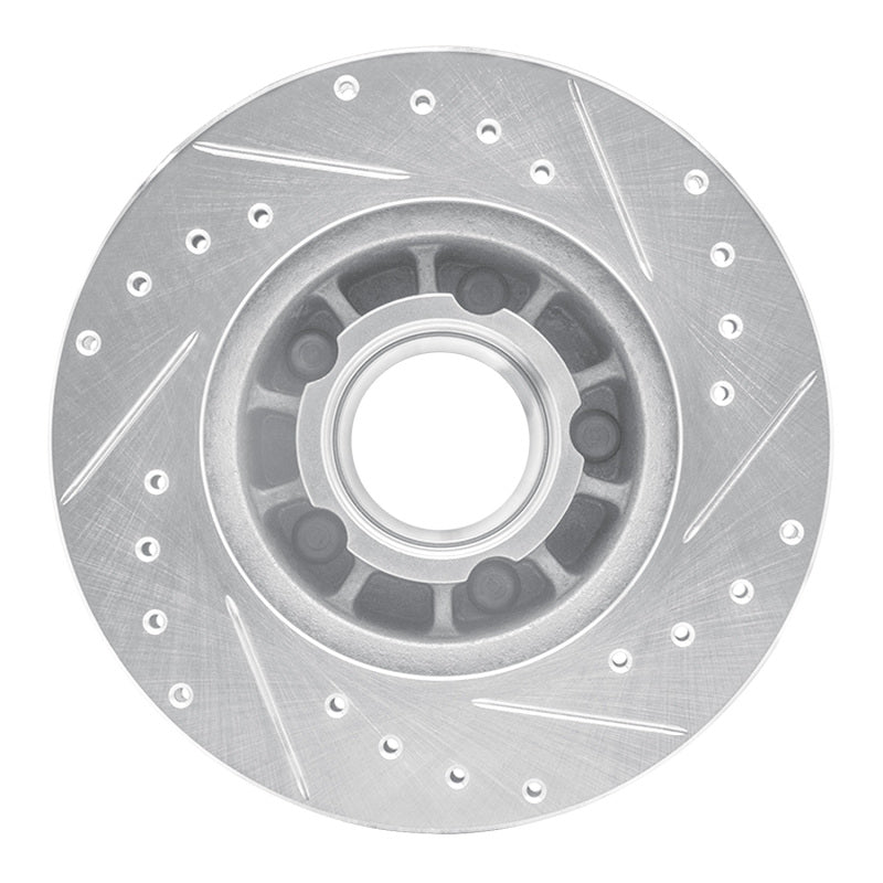 R1 Concepts R1 1990-1994 Ford Ranger (USA/Canada) Front Left Drilled & Slotted Silver Brake Rotor