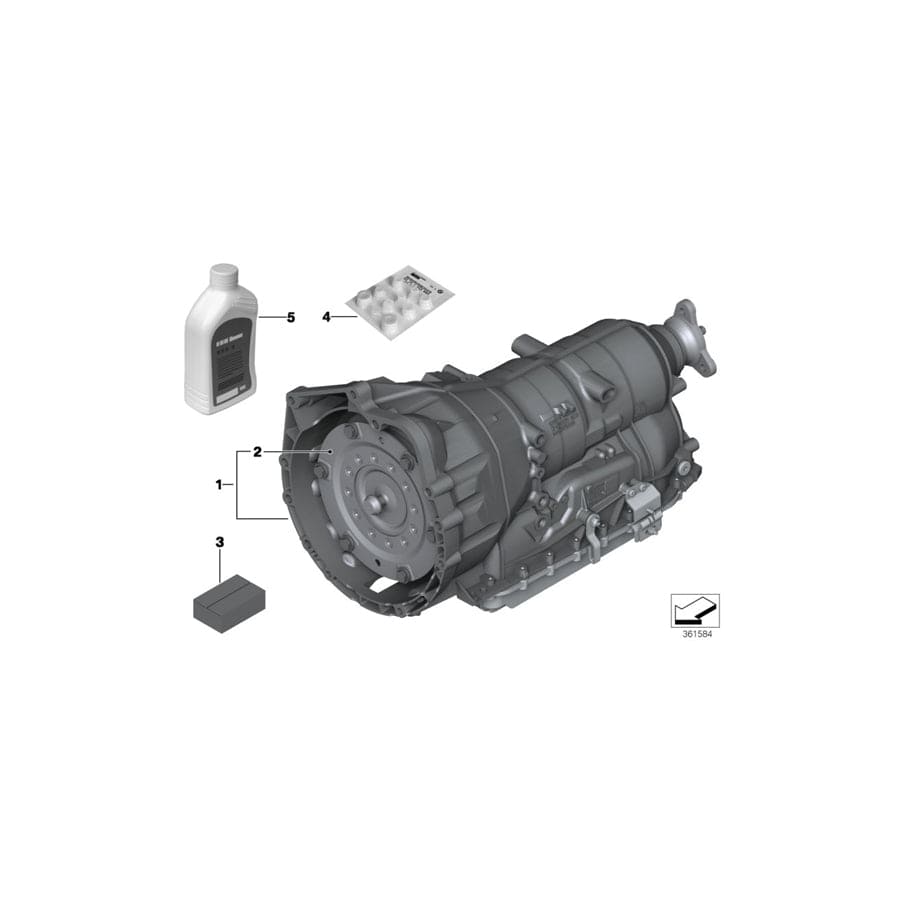 Genuine BMW 24407584541 E71 F01 F02 Torque Converter B111 (Inc. 740i, X6 35iX & 740Li)