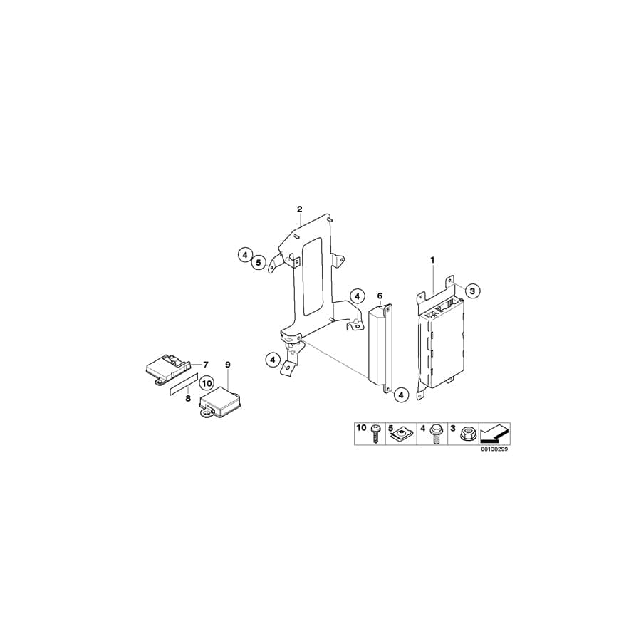 Genuine BMW 51377125989 E61 F13 E60 Hook&Loop Fastener 25X12X6,01 (Inc. 740dX, 520dX & 640dX)