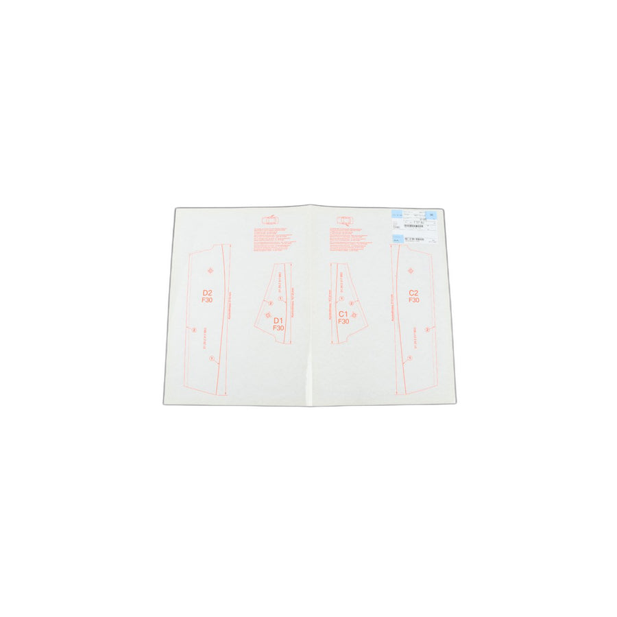 Genuine BMW 01292317853 F30 F80 Set Of Templates, Door, Rear Door weatherstrip rear (Inc. 340iX)