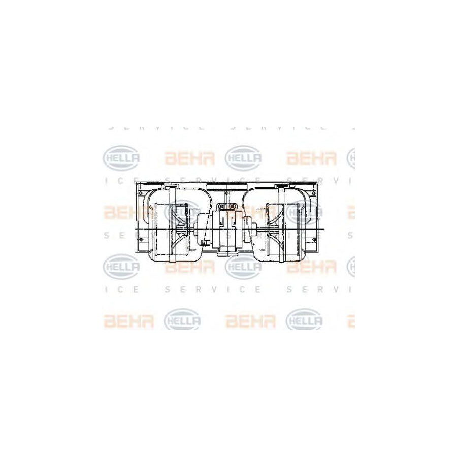 Hella 8EW 009 157-661 Interior Blower