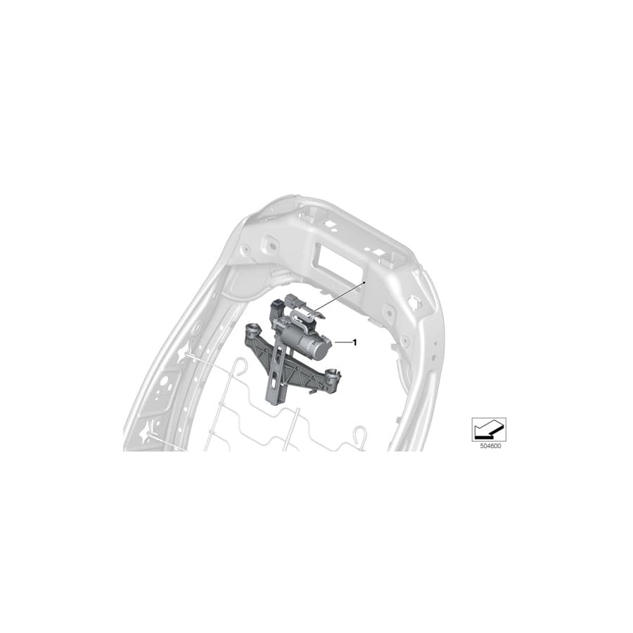 Genuine BMW 52107452225 G14 Drive, Vertical Headrest Adjustment (Inc. X4 20iX, 320dX & 840i)