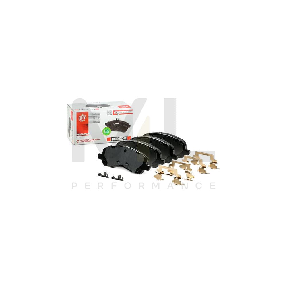 Ferodo Premier Eco Friction FDB1621 Brake Pad Set With Acoustic Wear Warning, With Accessories