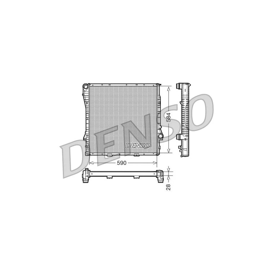 DENSO DRM05115 Engine Radiator for BMW X5 (E53)