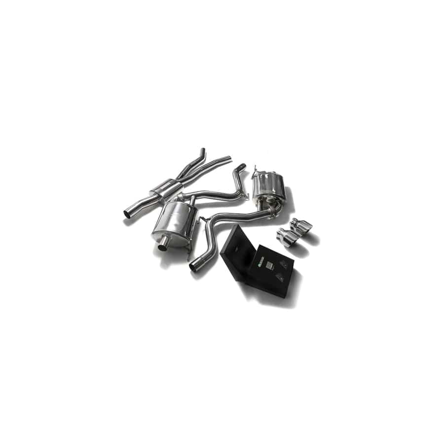 Armytrix FDM62-DS33C Valvetronic Exhaust System Ford Mustang 2.3L EcoBoost 2015-2022 with Dual Chrome 4.5"