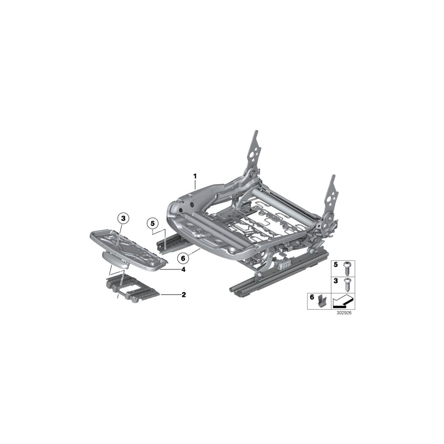 Genuine BMW 52107354203 F25 F26 U-Clamp (Inc. X4)