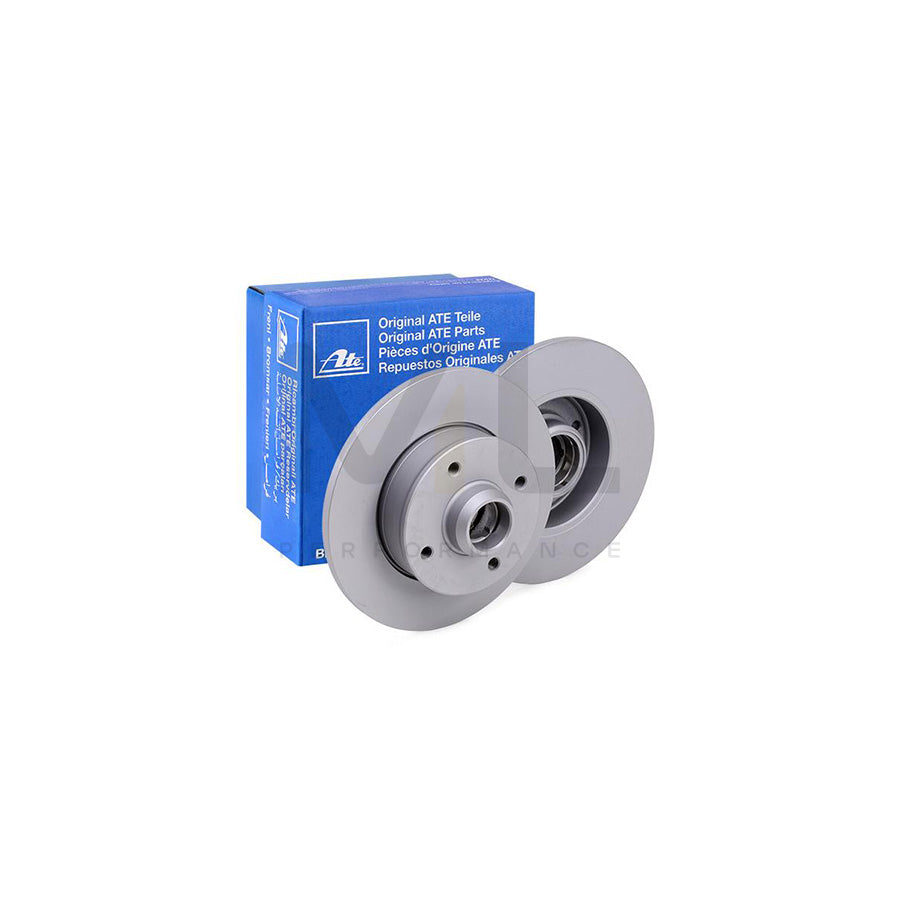 ATE 24.0110-0111.1 Brake Disc Solid, Coated, without ABS sensor ring, without wheel bearing - 1 piece