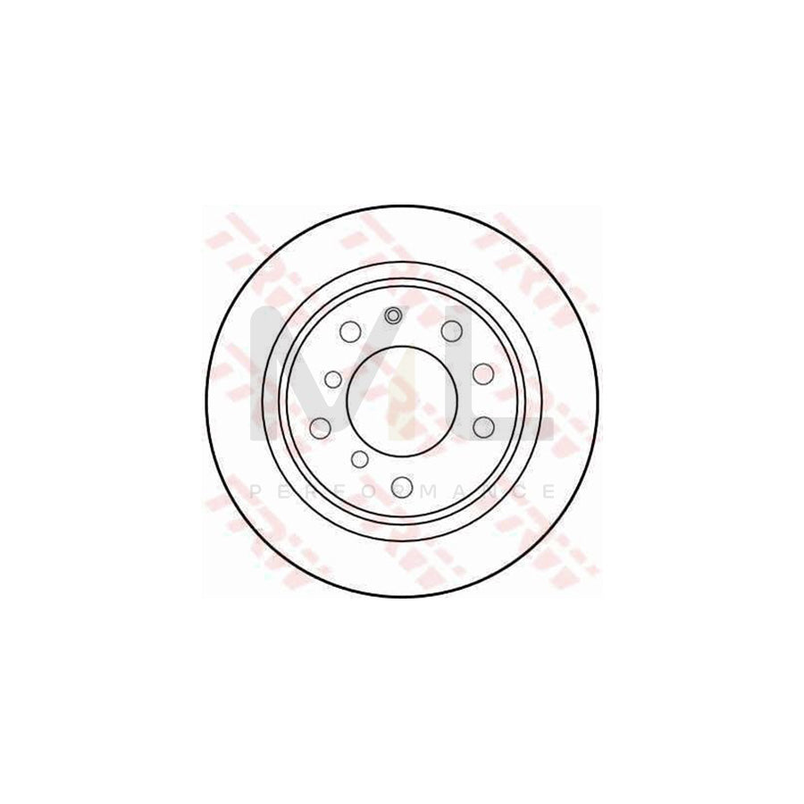 TRW DF1558 Brake Disc Solid - 1 piece