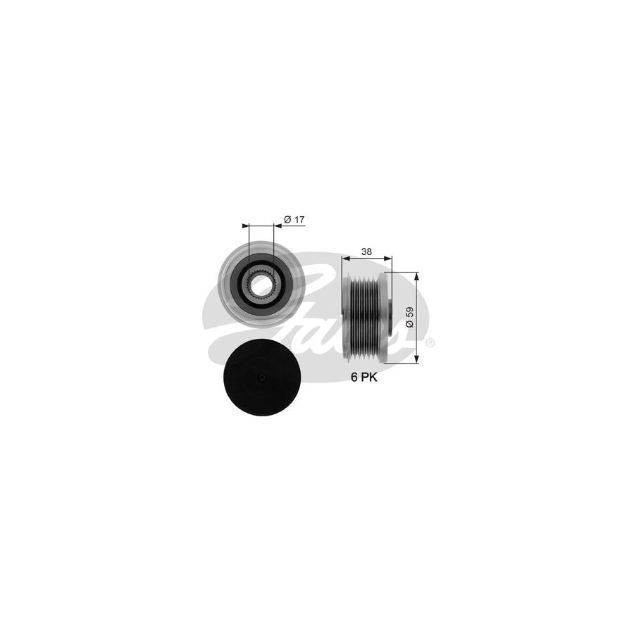Gates OAP7282 Alternator Freewheel Clutch