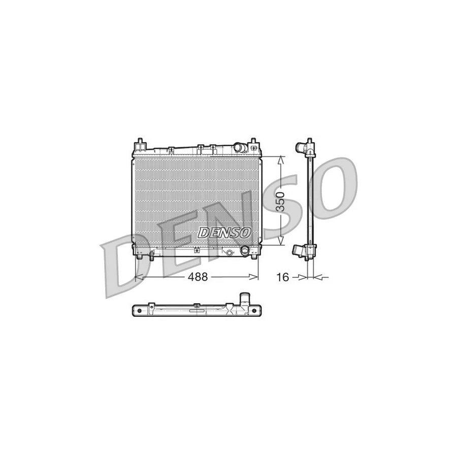 DENSO DRM50006 Engine Radiator for Toyota Yaris