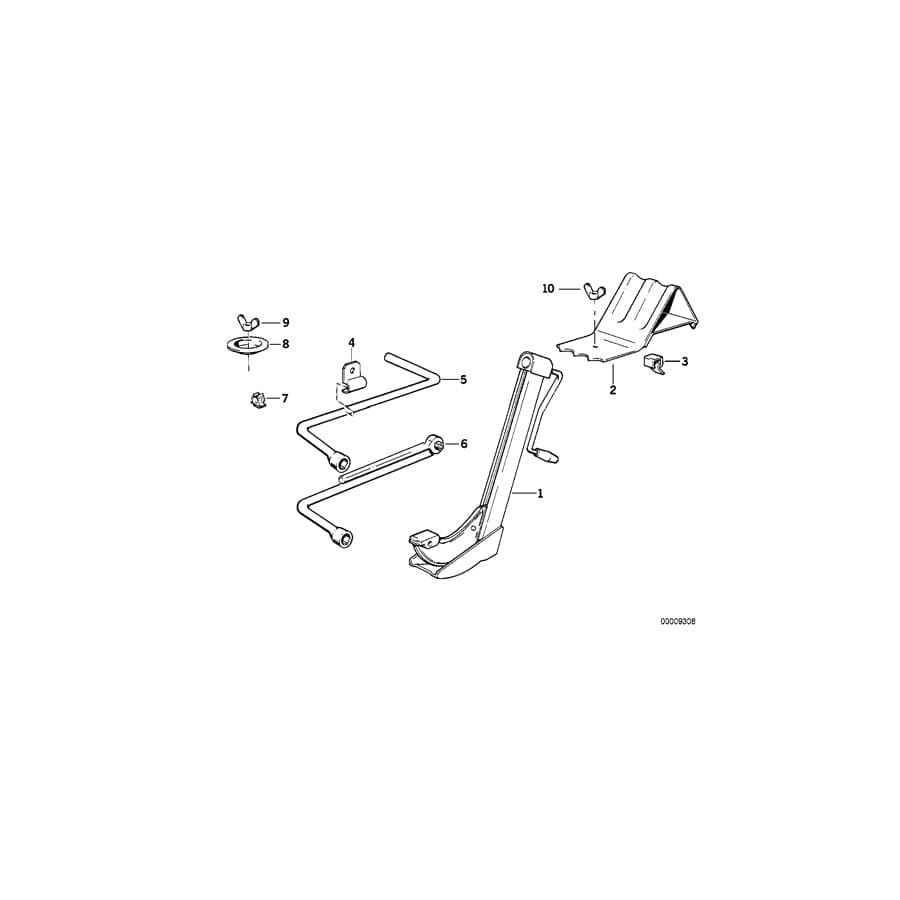 Genuine BMW 71121179125 E32 Tensioning Lever (Inc. 740iL, 750iL & 730iL)