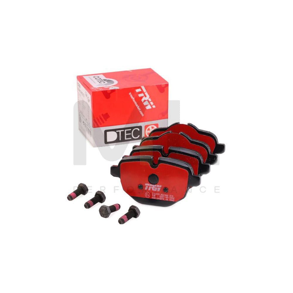 TRW Dtec Cotec Gdb1840Dte Brake Pad Set Prepared For Wear Indicator, With Brake Caliper Screws, With Accessories