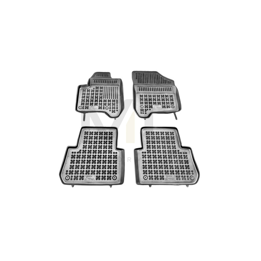 REZAW PLAST 201205 Floor mat set for CITROテ起 C3 Picasso Elastomer, Front and Rear, Black