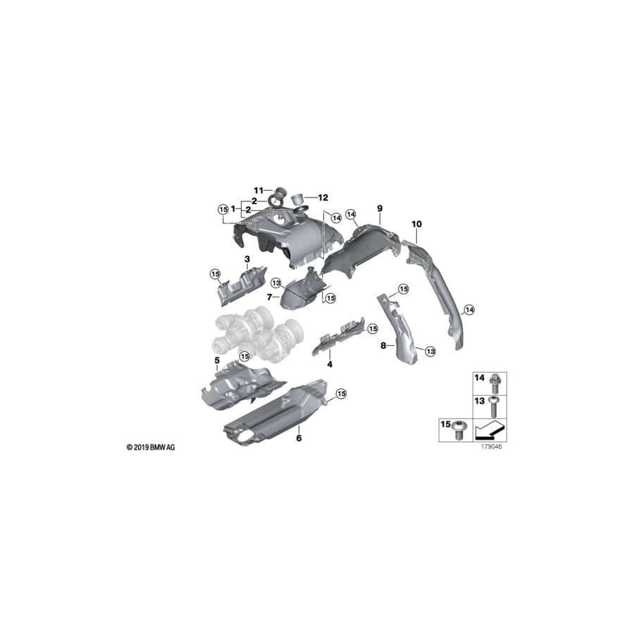 Genuine BMW 11657590599 E71 F13 G12 Wire Clamp (Inc. M550iX, 750i & 750Li)