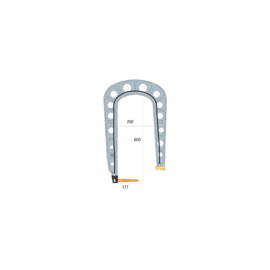 Gys 067165 Insulated G10 Arm With Wall Bracket Car Body Accessories