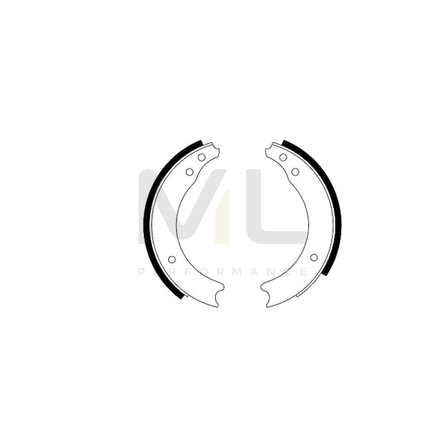TEXTAR 91003700 Brake Shoe Set without handbrake lever