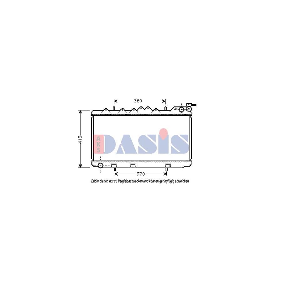 AKS Dasis 070940N Engine Radiator for Nissan Primera