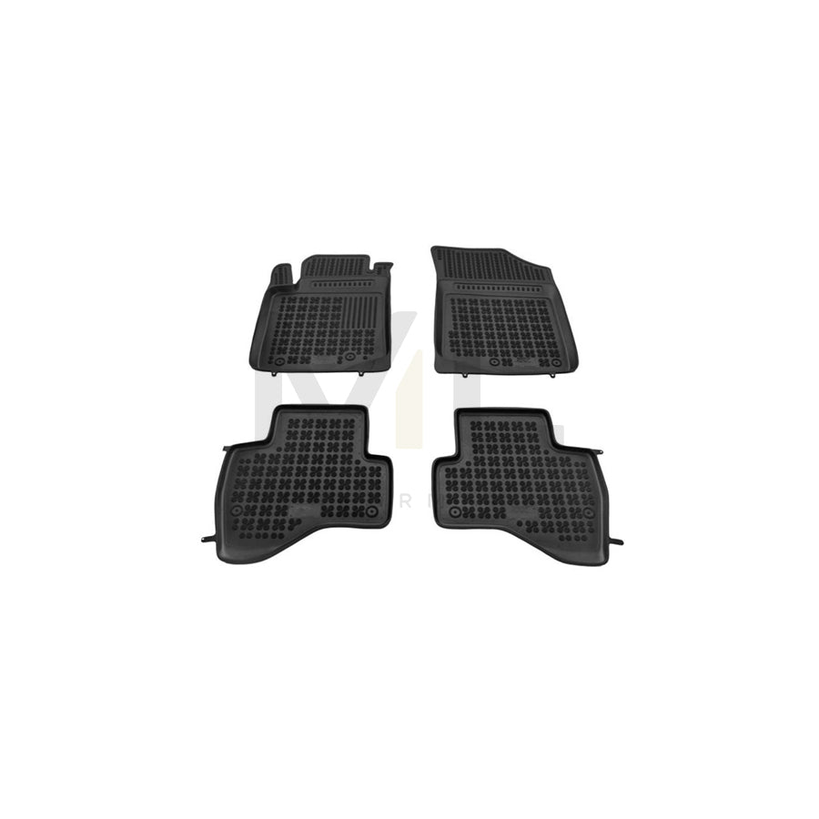 REZAW PLAST 201429 Floor mat set for TOYOTA AYGO Elastomer, Front and Rear, Black