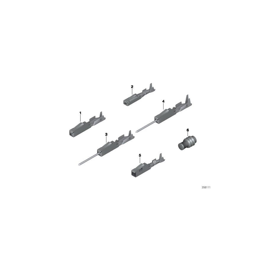 Genuine BMW 61138364614 F48 F26 Dummy Grommet MQS Ø=4mm (Inc. M340iX, 620d & 740eX)