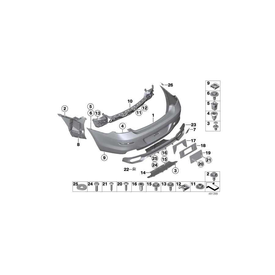 Genuine BMW 51127223166 F12 F06 Mount, Rear Right (Inc. ALPINA B6, 640i & 640dX)