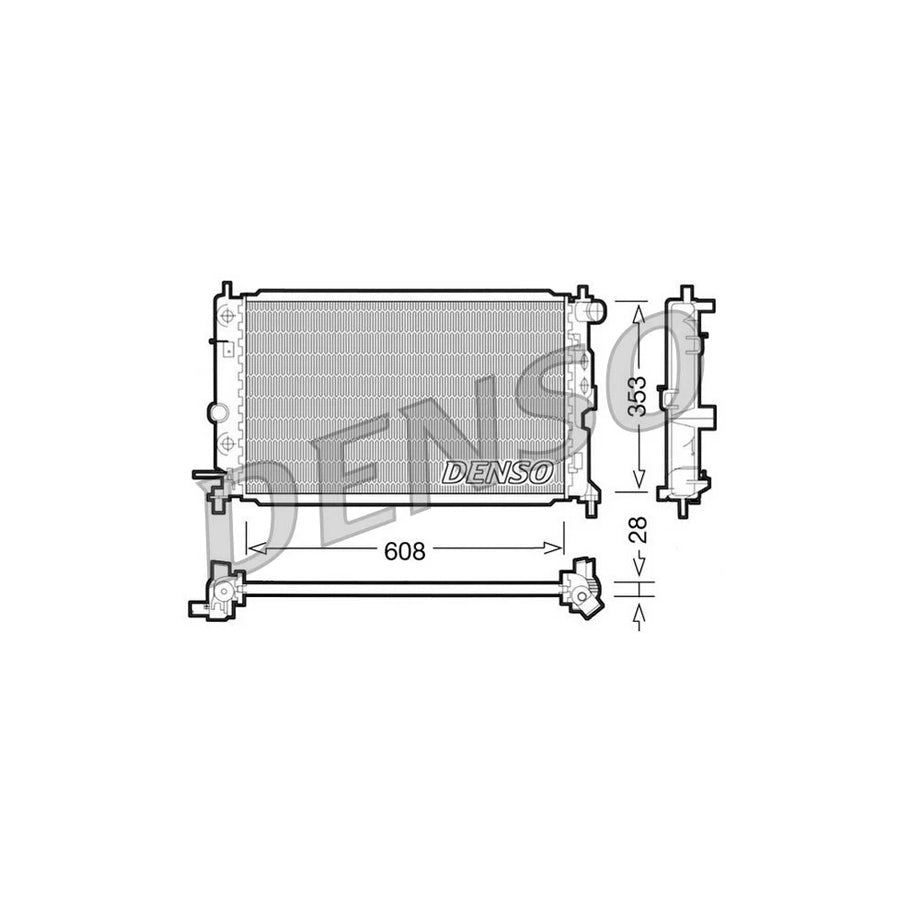 DENSO DRM20026 Engine Radiator