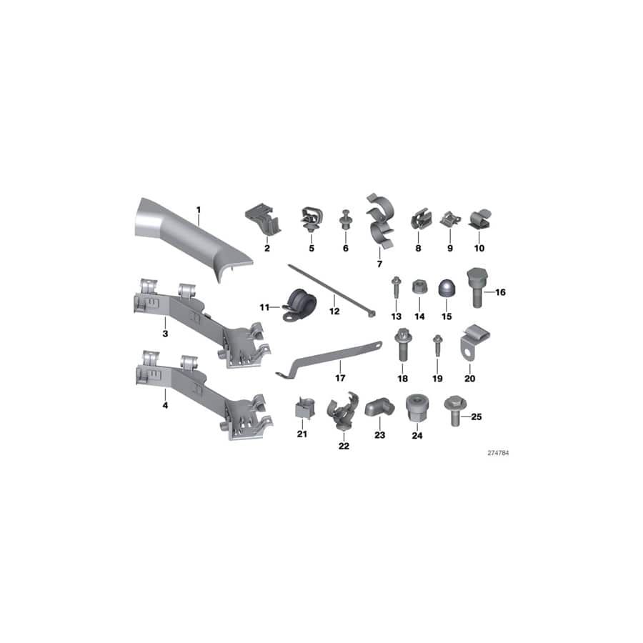 Genuine BMW 11537537923 E83 Spacer Holder (Inc. One D, Cooper SD ALL4 & Cooper D 2.0)