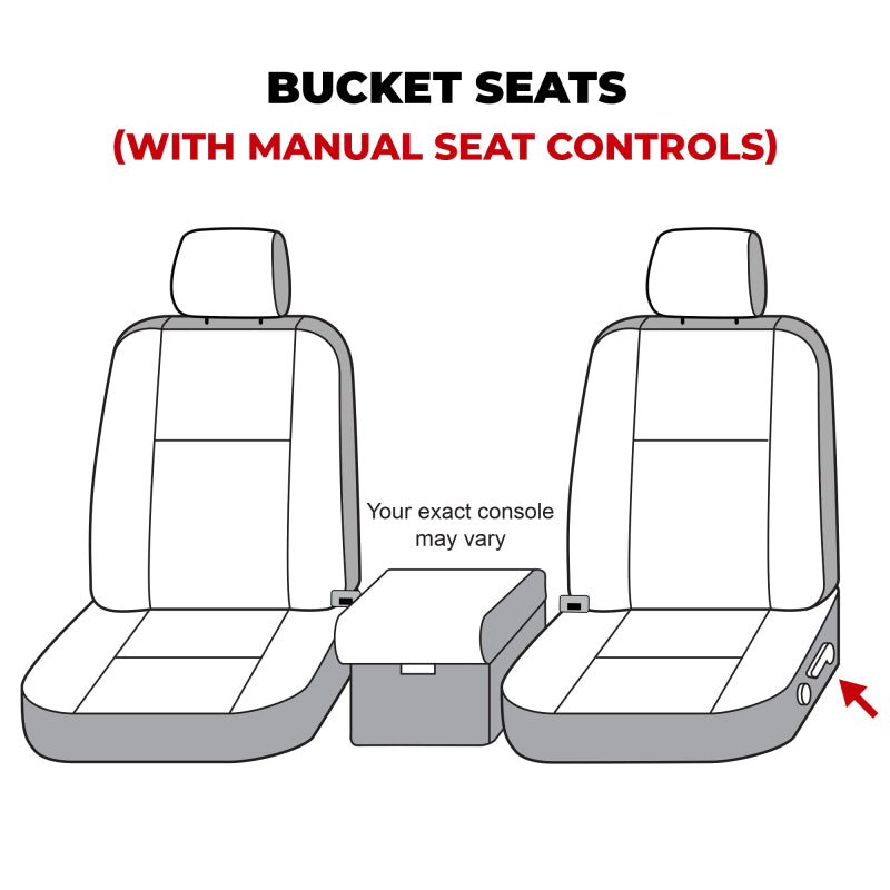 Covercraft 07-13 Toyota Tundra Polycotton SeatSaver Custom Front Row Seat Covers - Charcoal