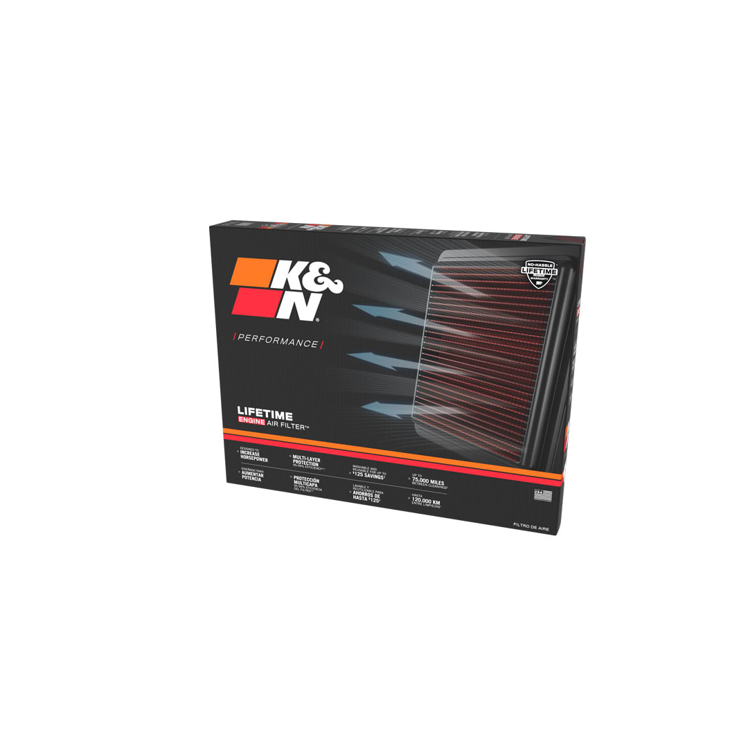 K&N 33-3176 High-Flow Original Lifetime Engine Air Filter - SUZUKI SWIFT V L4-1.4L F/I W/HYBRID