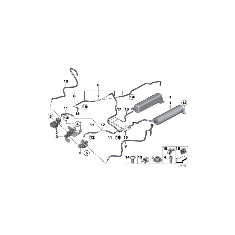 Genuine BMW 11657572081 F02 F06 F03 Holder (Inc. AlpinaB7, 750LiX 4.4 & 750Li)