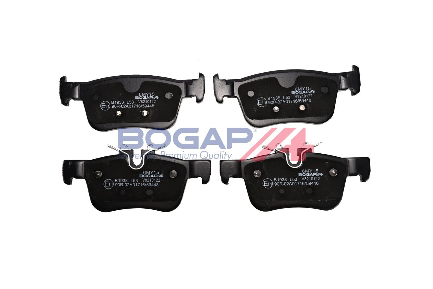 BOGAP V8210122 Brake Pad Set, Disc Brake