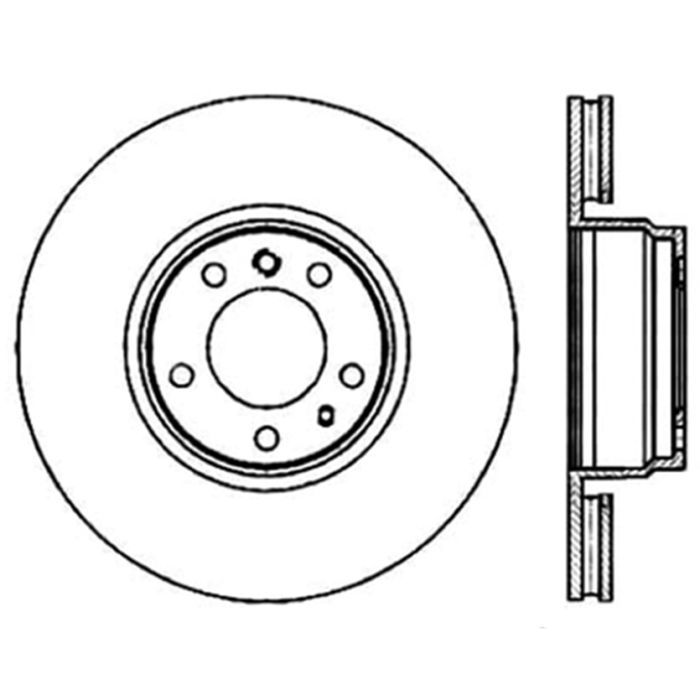 StopTech 125.34043 - Centric Premium High Carbon Alloy Brake Rotor