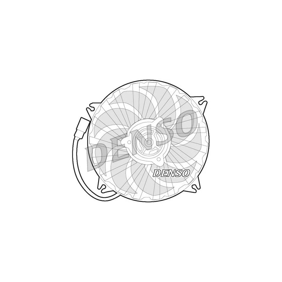 DENSO DER21016 Fan, Radiator for Peugeot 406