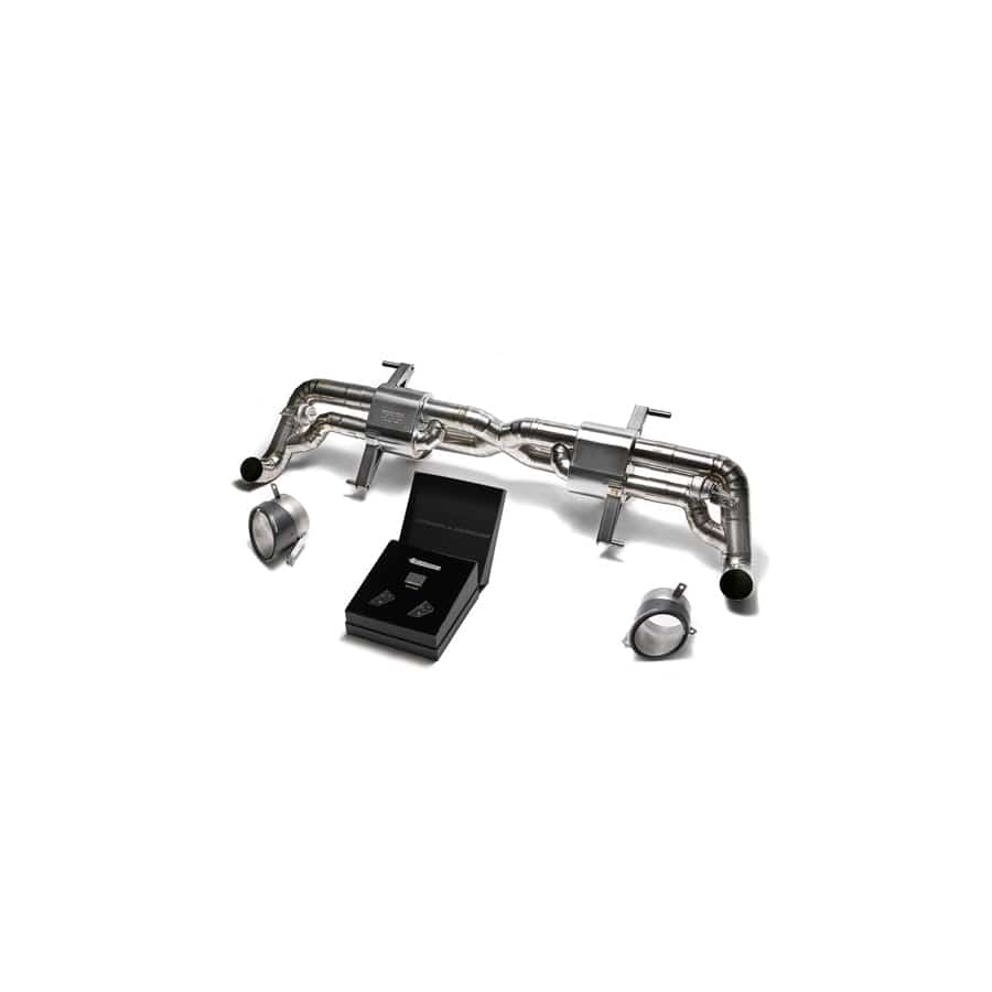 Armytrix AUR12-DC16 Titanium Valvetronic Exhaust System Audi R8 V10 MKI Facelift 2013-2015 with Dual Carbon Fiber 5"