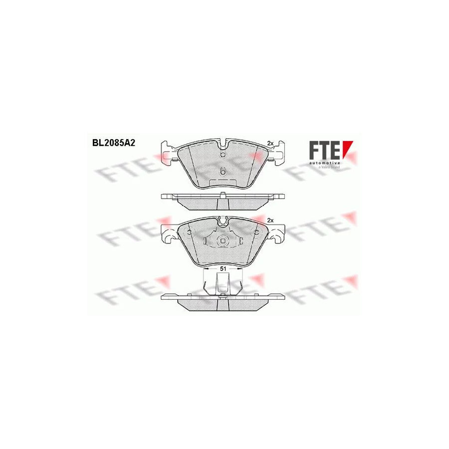 FTE 9010669 Brake Pad Set for BMW 5 Series